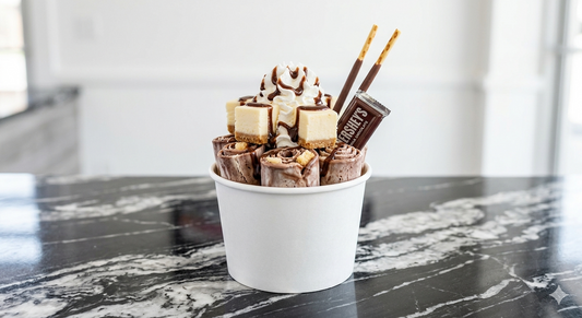 Chocoholic Cheesecake Rolled Ice Cream