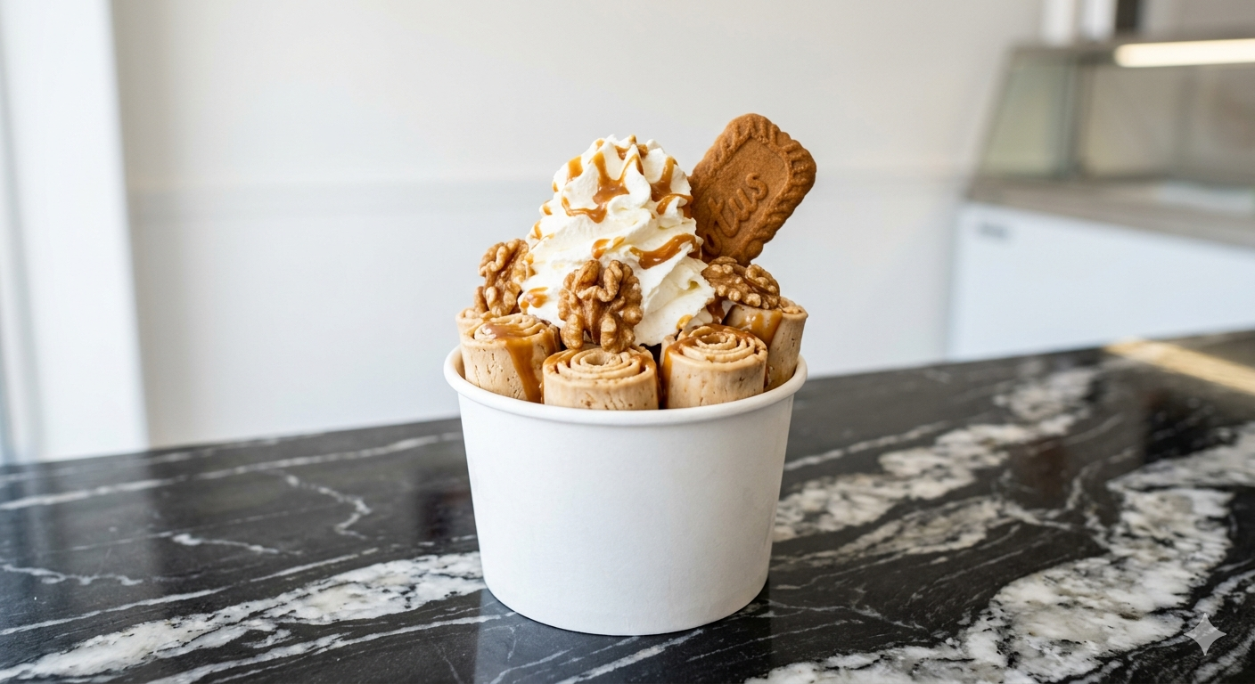 Maple Walnut Crunch Rolled Ice Cream